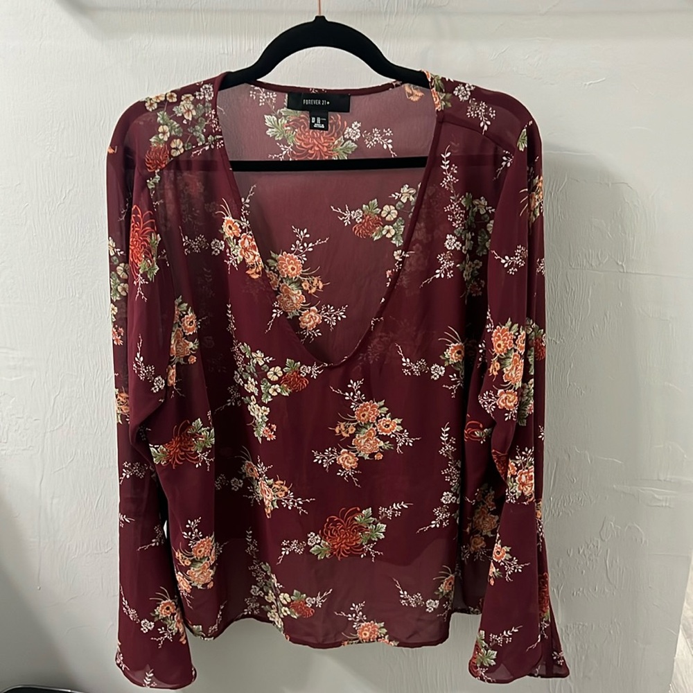 Floral Bell Sleeved Too